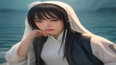 墨绿调摄影棚内专业拍摄场景，女演员在专业灯光下的艺术写真画面