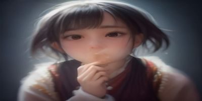 数字化界面展示动漫内容与真实内容的搜索量对比柱状图，蓝绿色调数据可视化风格